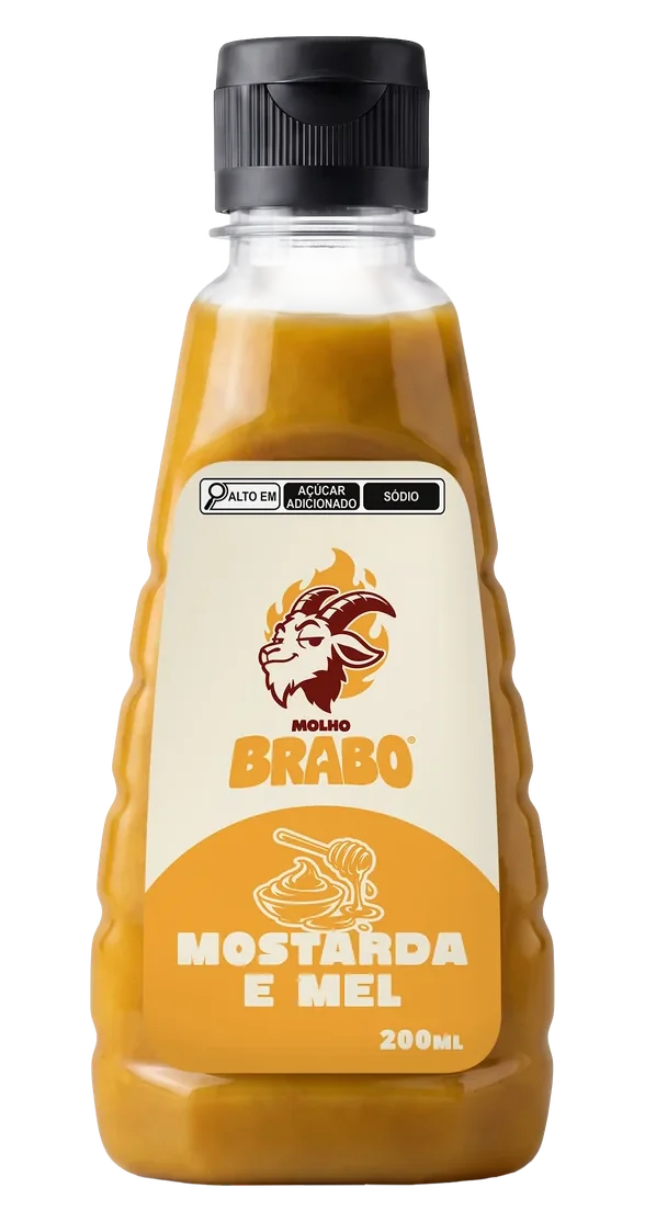Molho Brabo Mostarda e Mel 200 ml